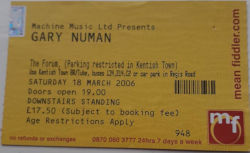 Gary Numan London The Forum 2006
